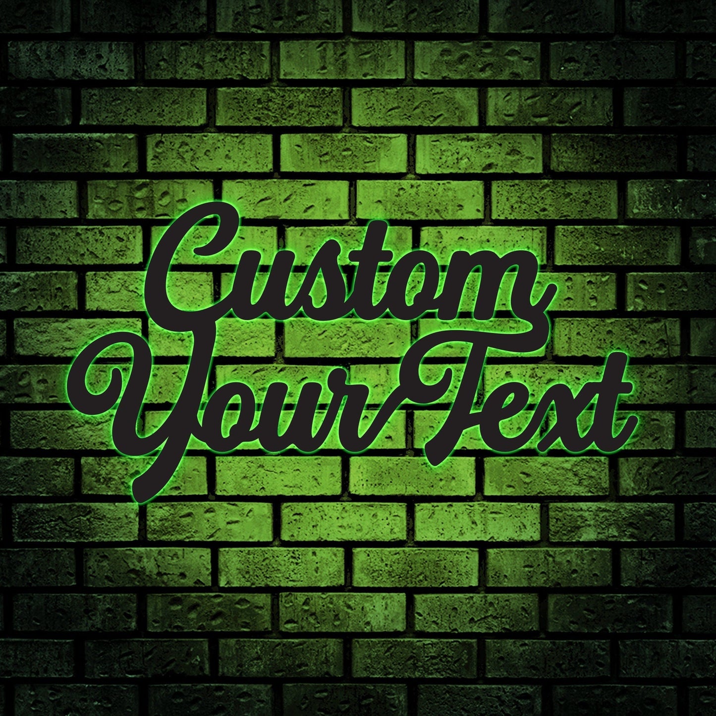 Custom Metal Script Words With Lights, Custom Your Own Words, Personalized Metal Wall Art, Birthday Gifts, Family Gifts, Wall Decorations