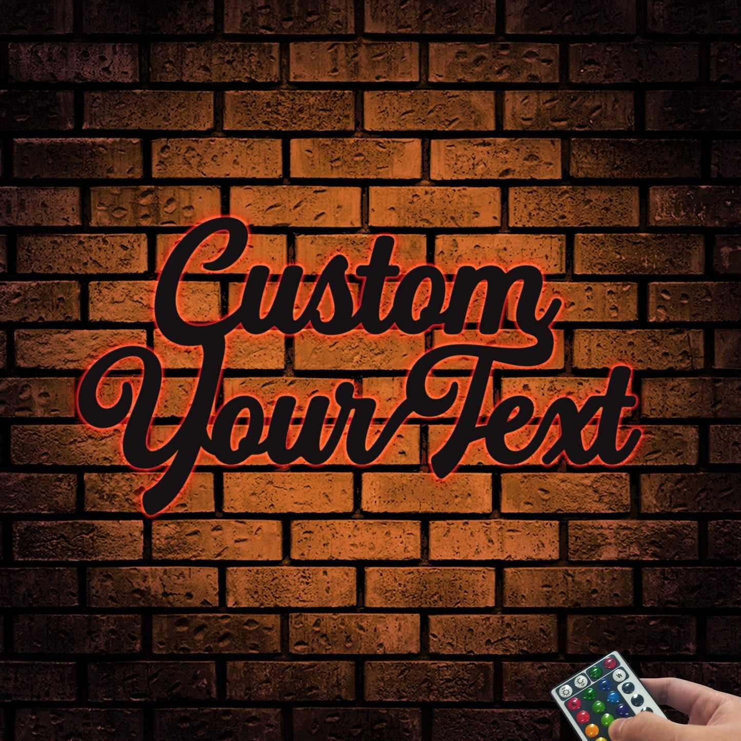 Custom Metal Script Words With Lights, Custom Your Own Words, Personalized Metal Wall Art, Birthday Gifts, Family Gifts, Wall Decorations