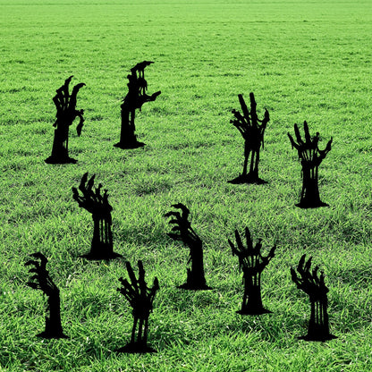 Zombie Hands Halloween Metal Yard Stakes, Halloween Outdoor Decor, Fall Garden Lawn Decor, Spooky Decor, Halloween Garden Signs, Zombie Gift