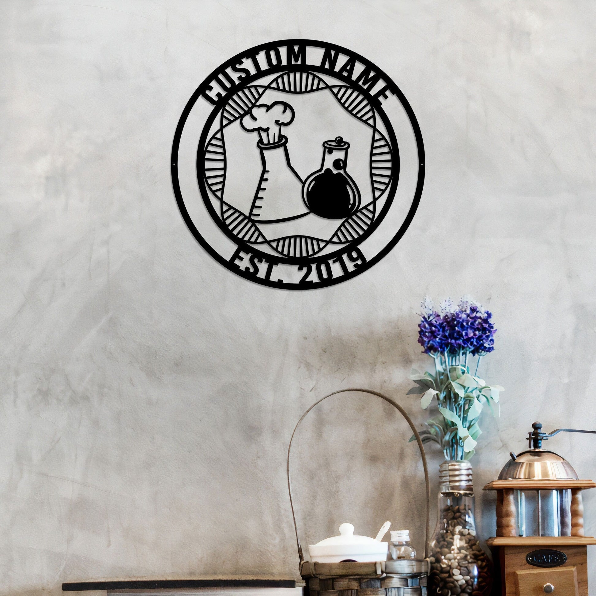 Custom Metal Scientist Sign with Led Light, Chemist Gift, Science Lab Sign, Laboratory Decor, Scientist Room Decor, Science Teacher Gift