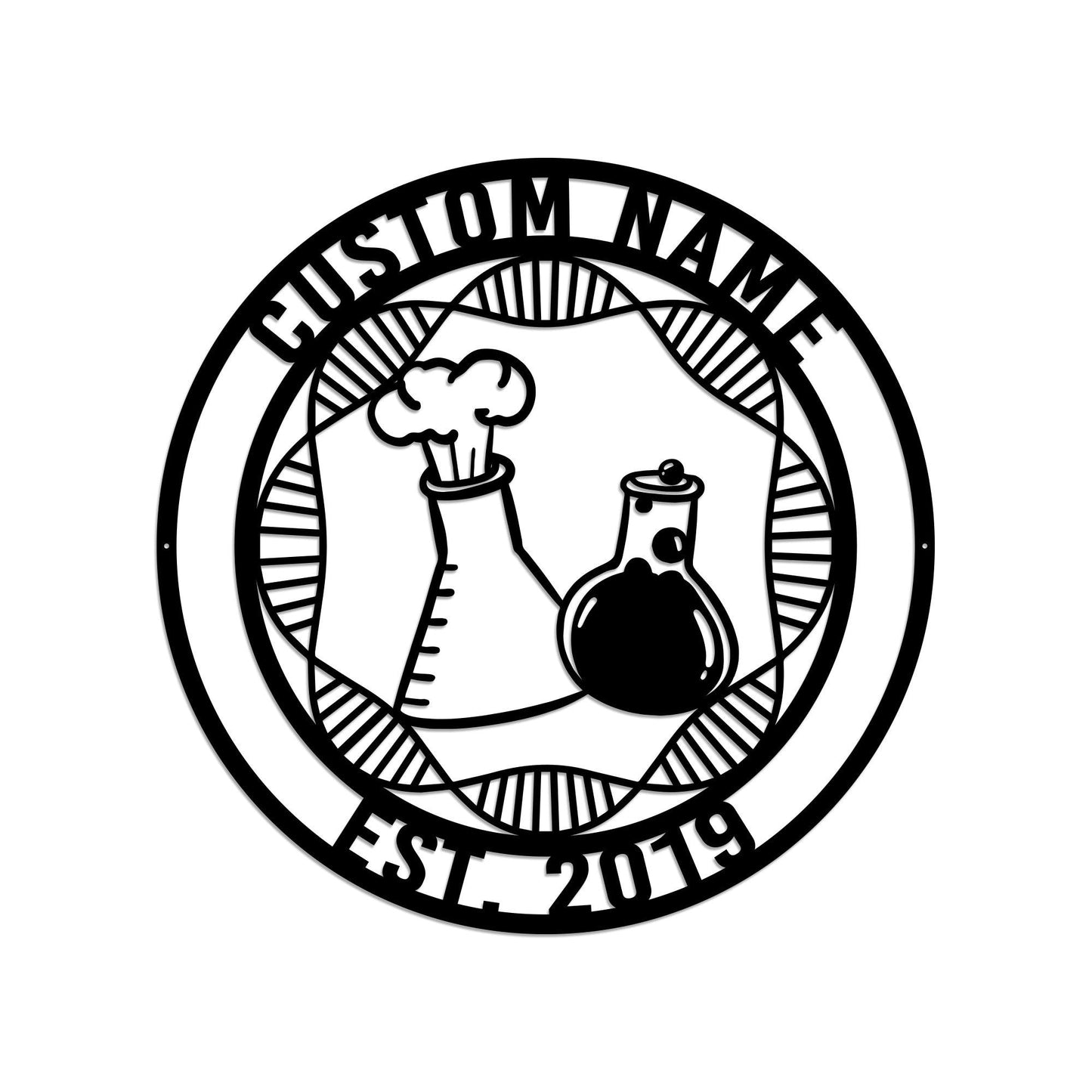 Custom Metal Scientist Sign with Led Light, Chemist Gift, Science Lab Sign, Laboratory Decor, Scientist Room Decor, Science Teacher Gift