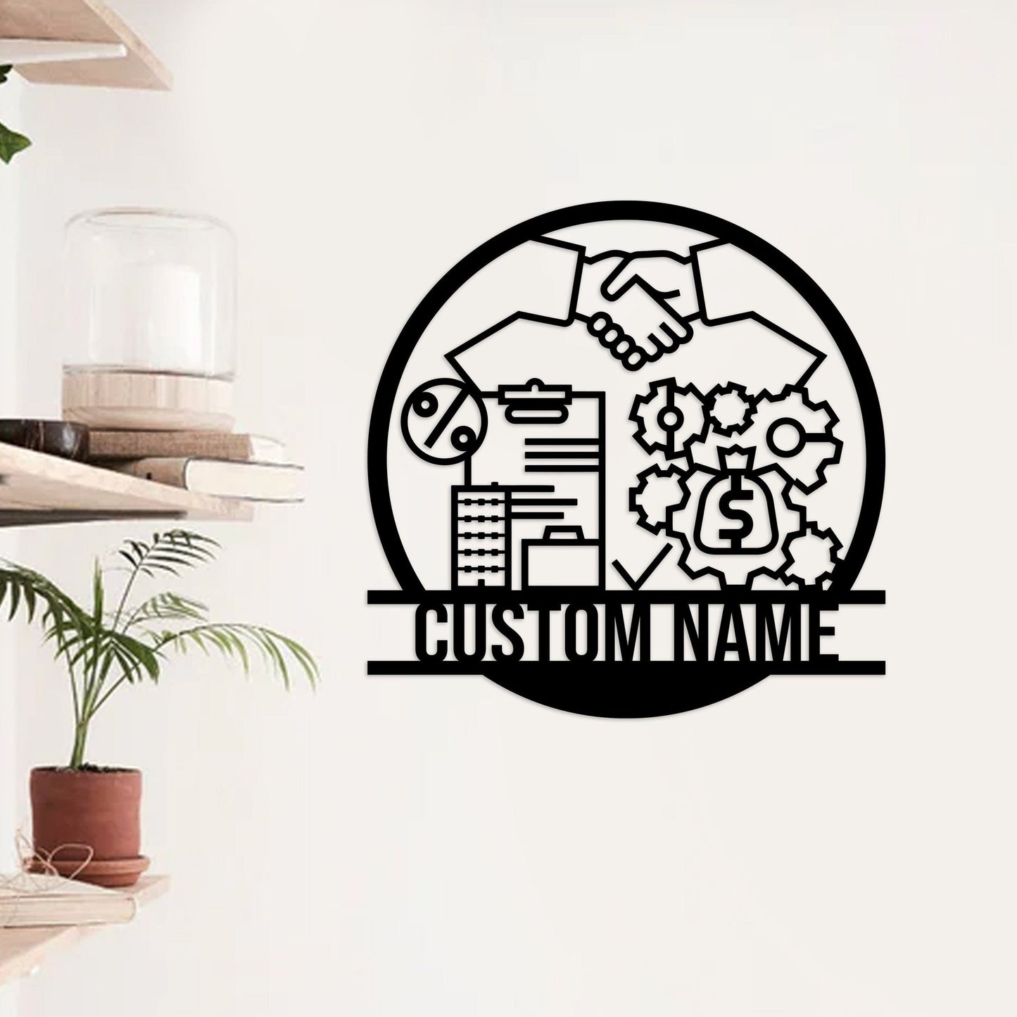 Custom Loan Officer Metal Wall Art with Led Light, Loan Officer Gifts, Office Decor, Mortgage Loan Officer Finance Company Gift, Loan Agent