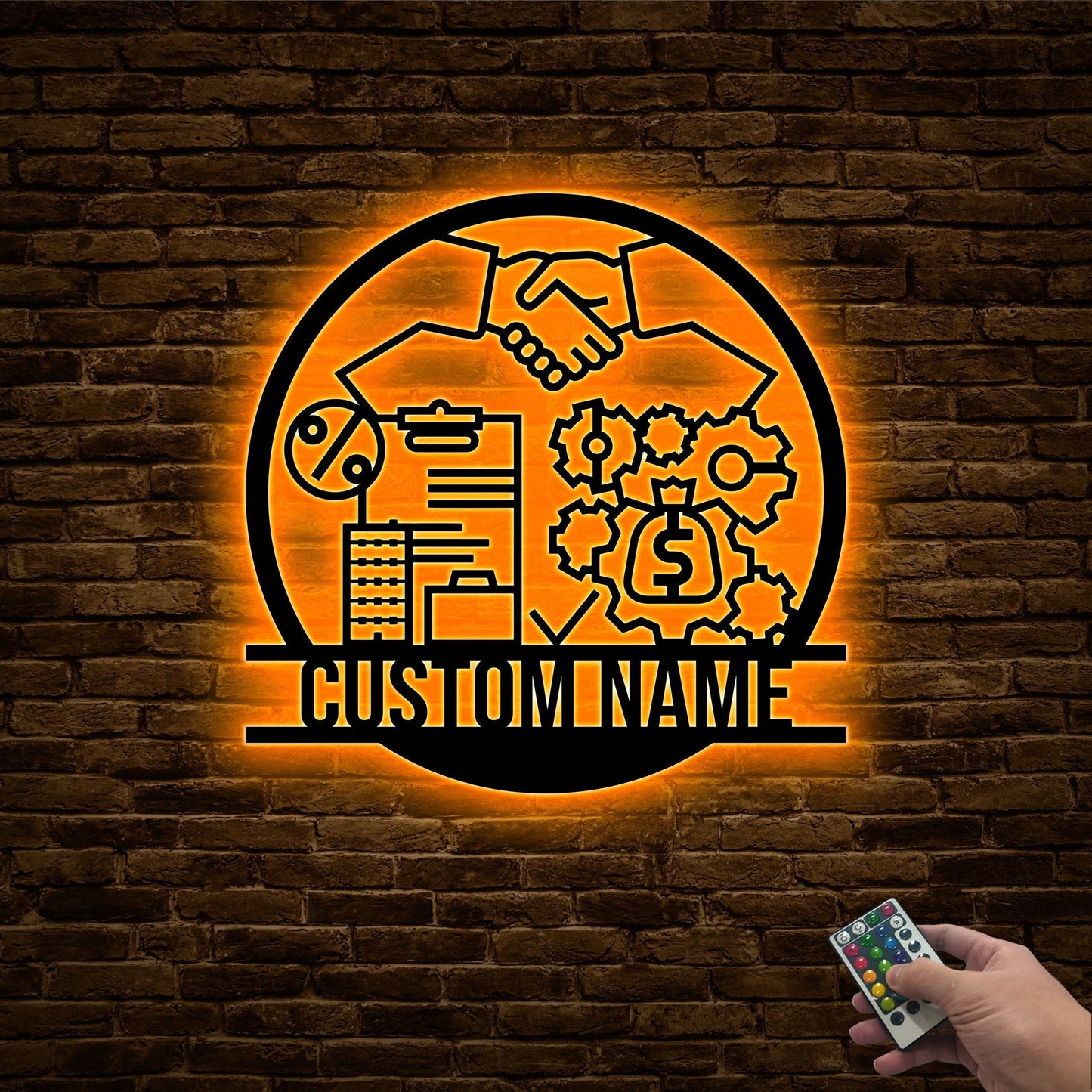 Custom Loan Officer Metal Wall Art with Led Light, Loan Officer Gifts, Office Decor, Mortgage Loan Officer Finance Company Gift, Loan Agent