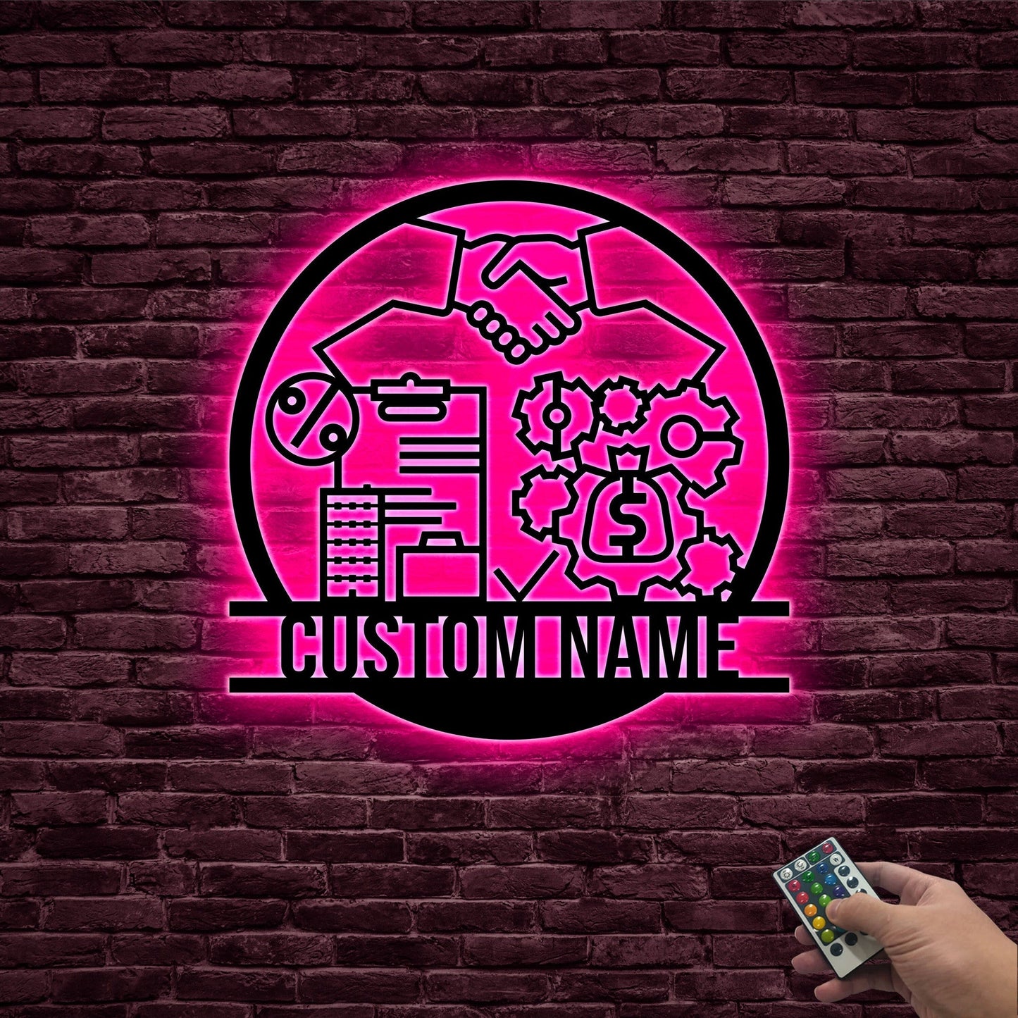 Custom Loan Officer Metal Wall Art with Led Light, Loan Officer Gifts, Office Decor, Mortgage Loan Officer Finance Company Gift, Loan Agent