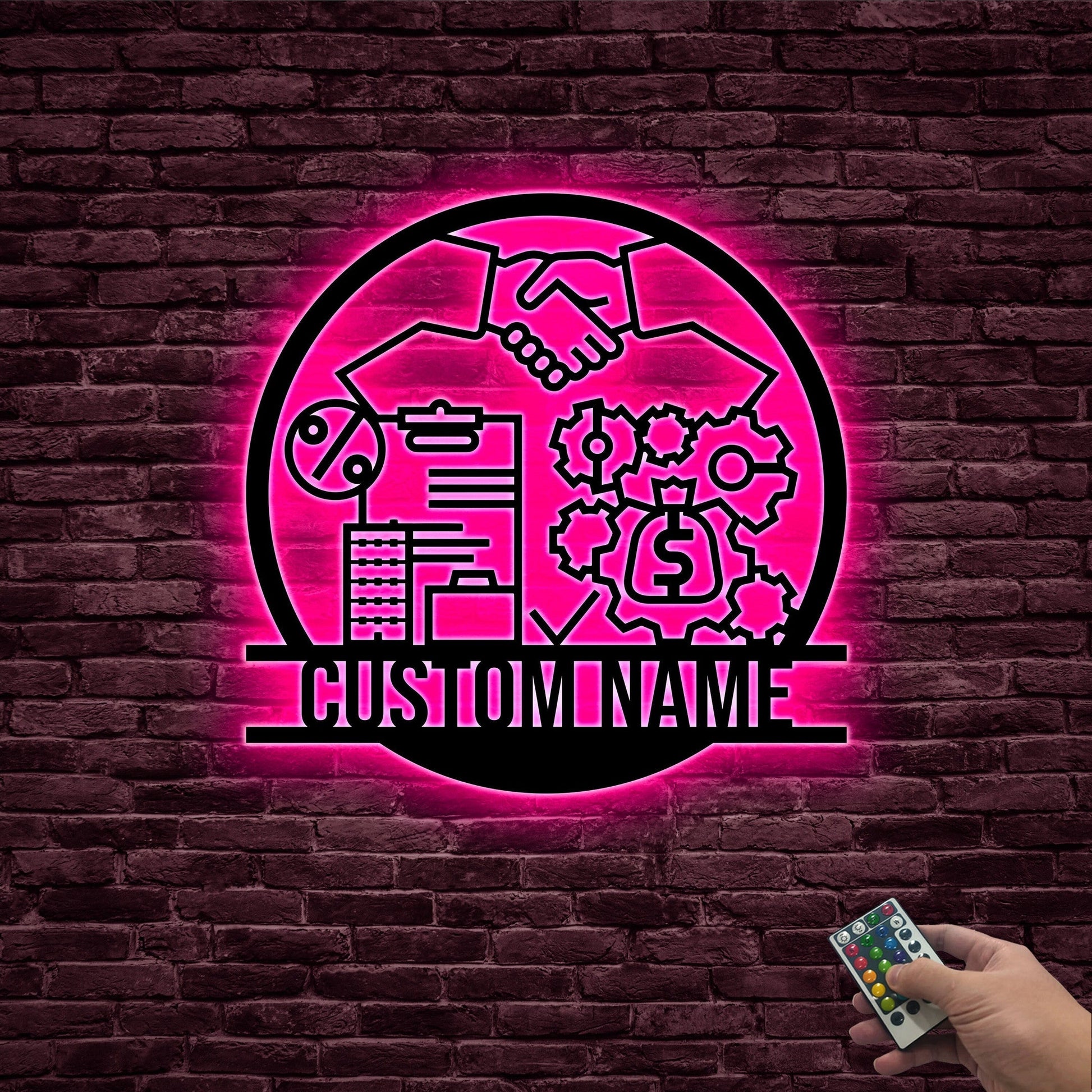 Custom Loan Officer Metal Wall Art with Led Light, Loan Officer Gifts, Office Decor, Mortgage Loan Officer Finance Company Gift, Loan Agent