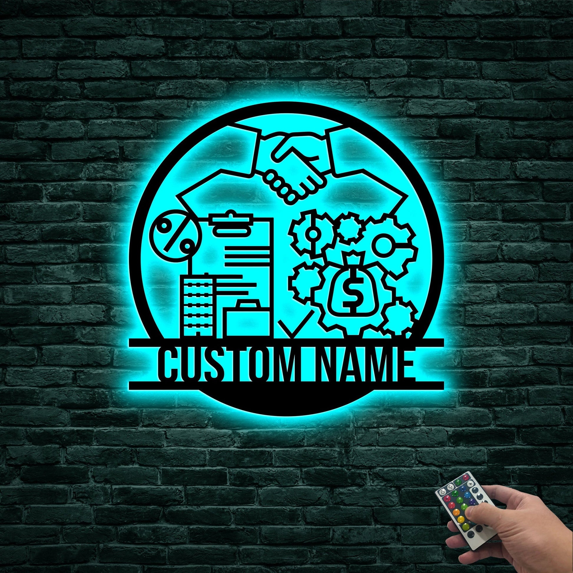 Custom Loan Officer Metal Wall Art with Led Light, Loan Officer Gifts, Office Decor, Mortgage Loan Officer Finance Company Gift, Loan Agent