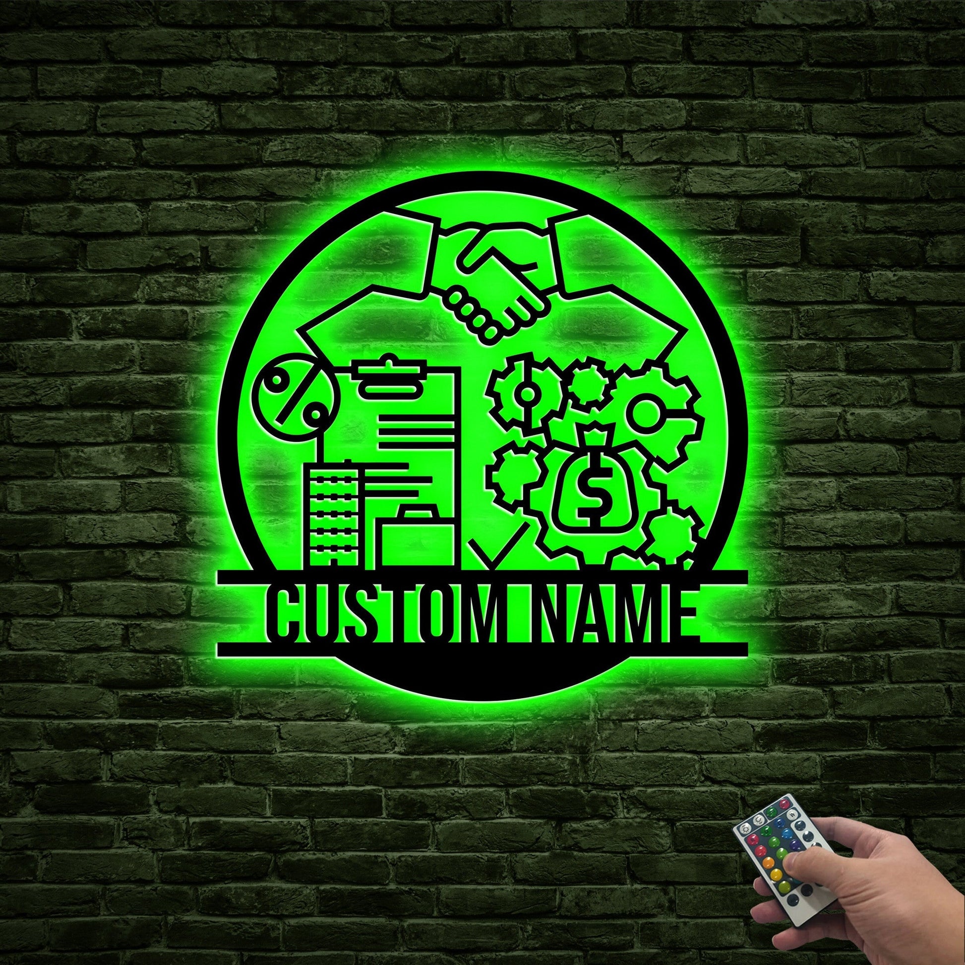 Custom Loan Officer Metal Wall Art with Led Light, Loan Officer Gifts, Office Decor, Mortgage Loan Officer Finance Company Gift, Loan Agent