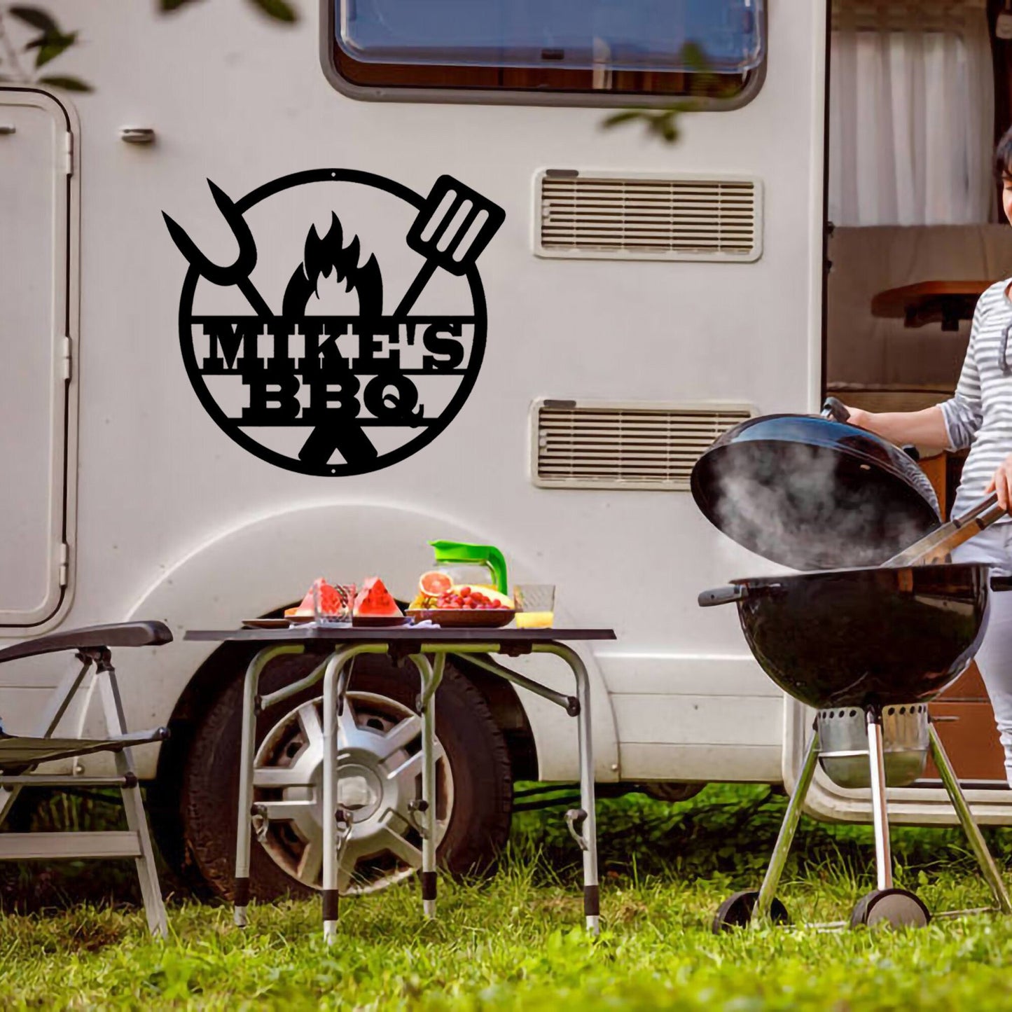 Custom BBQ Metal Wall Signs-Personalized BBQ Metal Wall Art-BBQ Metal Wall Decor- Personalized Grill Sign- Smoker And Grilling Gift- Bbq Art