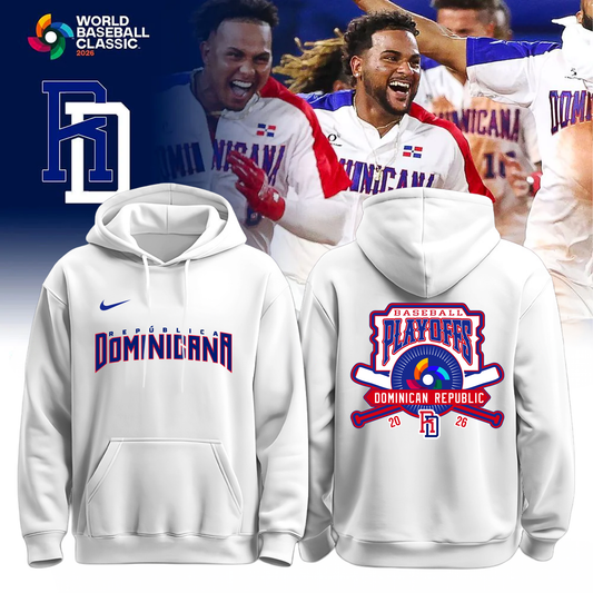 Dominican Republic Baseball 2026 World Baseball Classic Limited Hoodie White