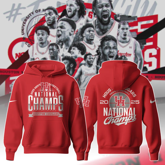 Houston Cougars 2025 NCAA Division I Men’s Basketball Tournament Champions Hoodie