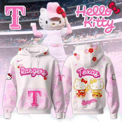 Texas Rangers Hoodie x Hello Kitty Night Happy GirlsDay! 🌸💕Hinamatsuri Hoodie