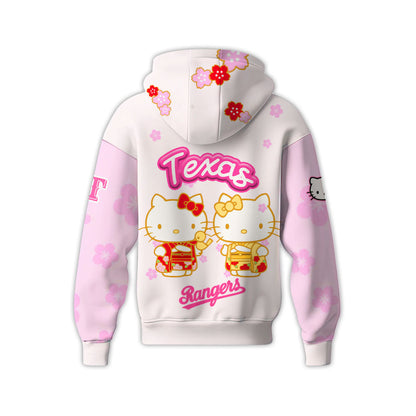 Texas Rangers Hoodie 🌸💕 Hello Kitty Night Happy GirlsDay! Hinamatsuri Hoodie