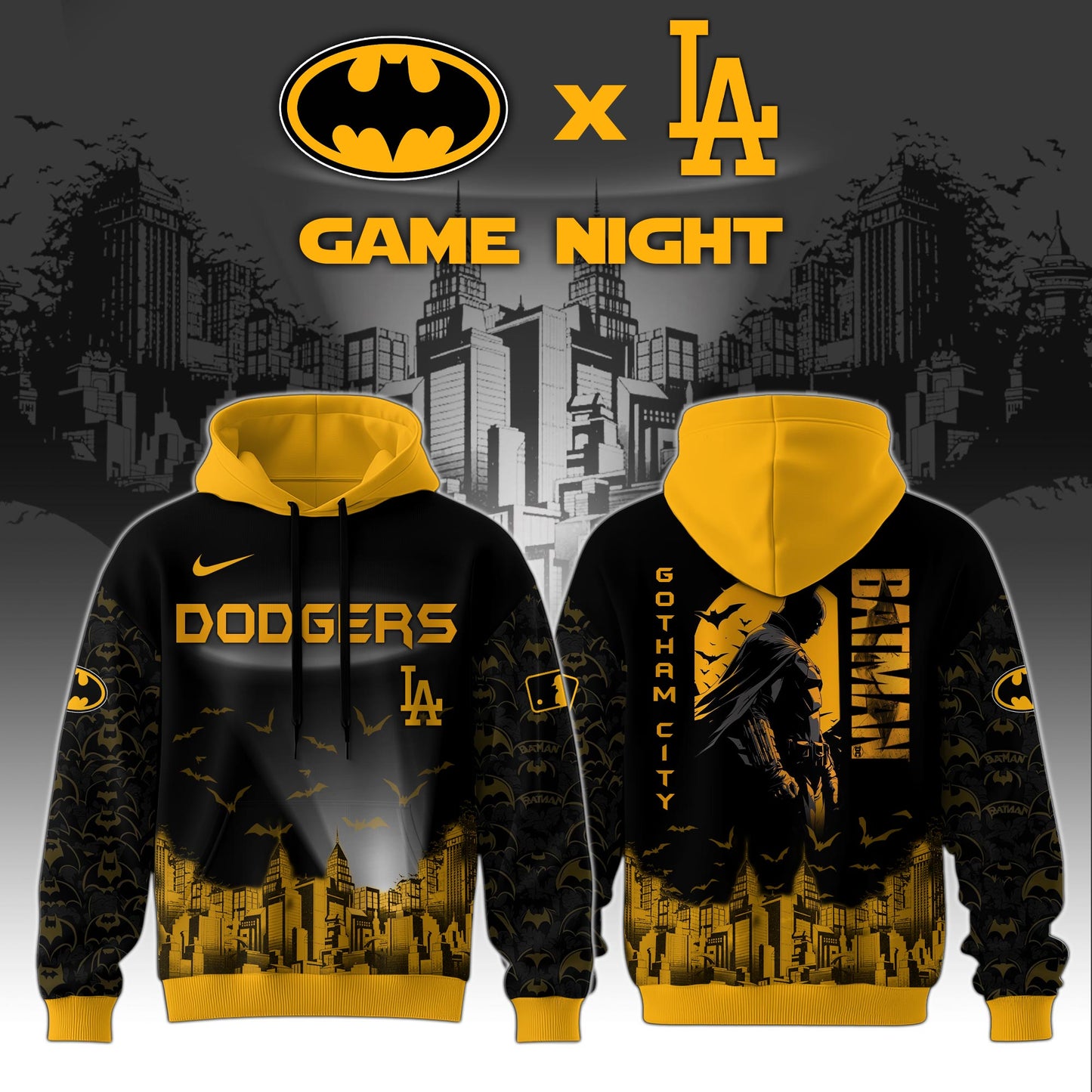 Los Angeles Dodgers x DC Batman Game Night Special Edition Hoodie