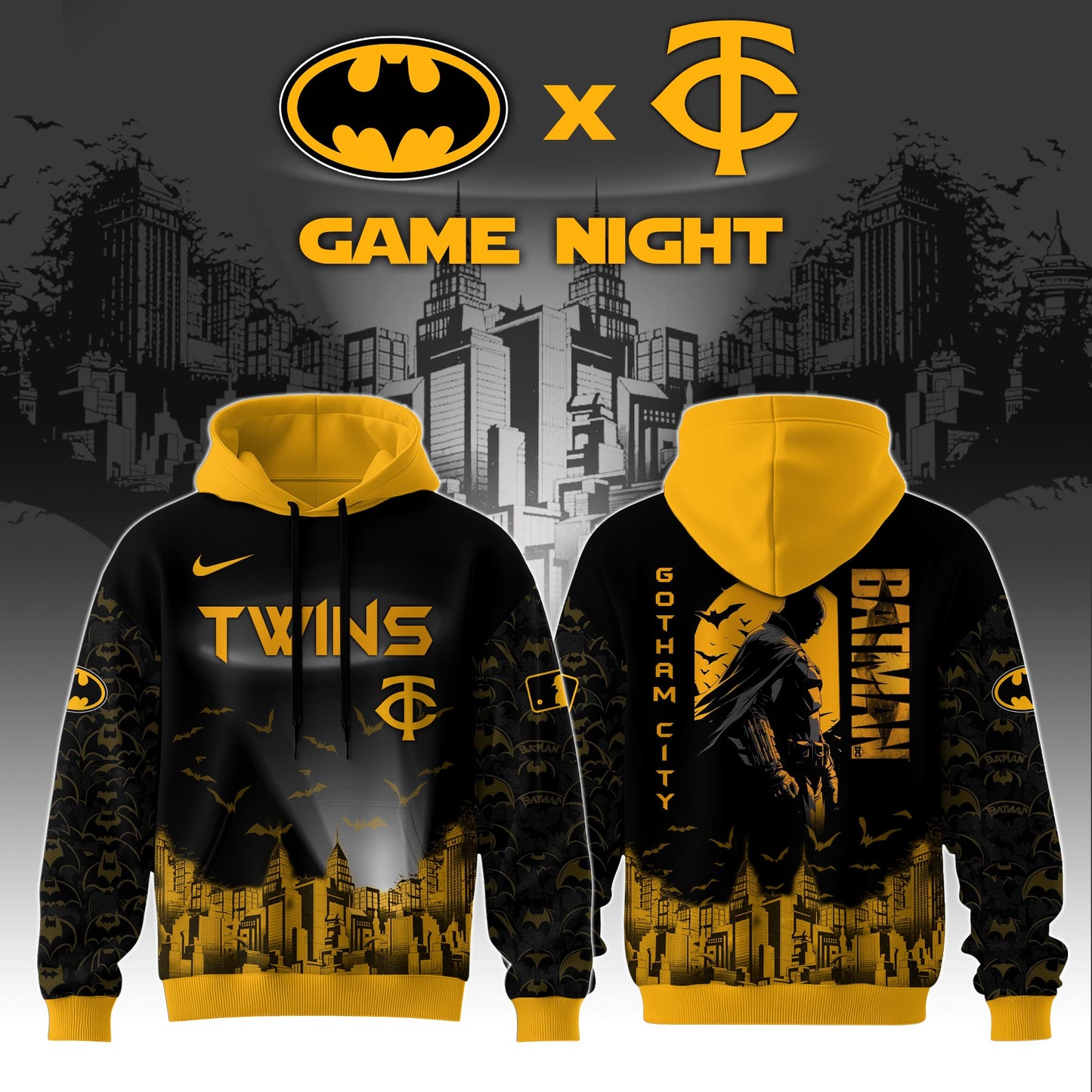 Minnesota Twins x DC Batman Game Night Special Edition Hoodie