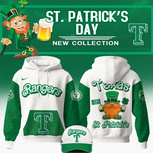 Texas Rangers Hoodie x St. Patrick's Day Special Edition Hoodie 2025