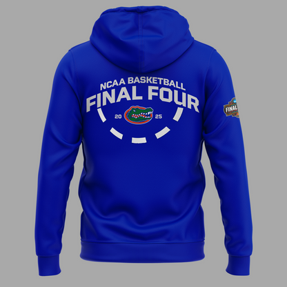 Florida Gators Hoodie Royal Blue - Men’s Basketball WEST REGIONAL CHAMPIONS 2025 Final Four Shirt
