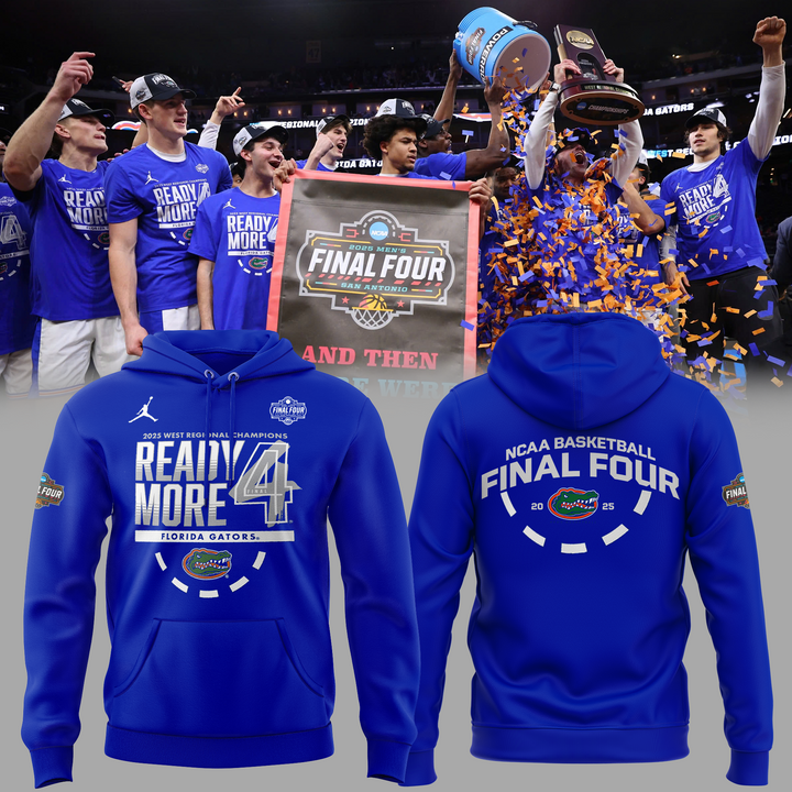 Florida Gators Hoodie Royal Blue - Men’s Basketball WEST REGIONAL CHAMPIONS 2025 Final Four Shirt