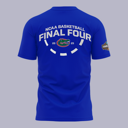 Florida Gators T-Shirt Royal Blue - Men’s Basketball WEST REGIONAL CHAMPIONS 2025 Final Four Shirt (Copy)