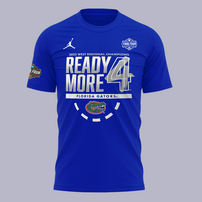 Florida Gators T-Shirt Royal Blue - Men’s Basketball WEST REGIONAL CHAMPIONS 2025 Final Four Shirt (Copy)