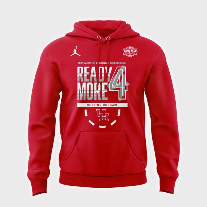 Houston Cougars Hoodie - Special 2025 Midwest Regional Champions Hoodie - Final Four NCAA Basketball