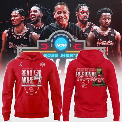 Houston Cougars Hoodie - Special 2025 Midwest Regional Champions Hoodie - Final Four NCAA Basketball