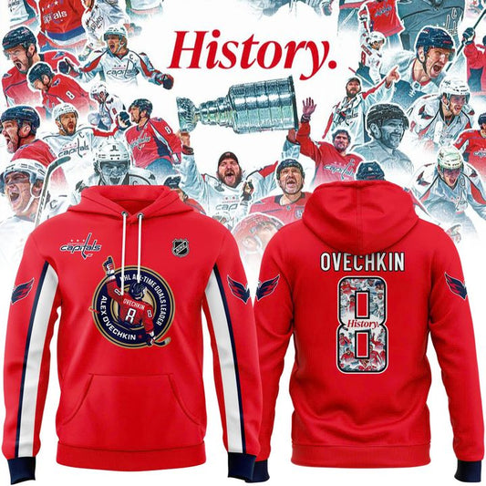 Alexander Ovechkin Washington Capitals Hoodie - Washington Capitals 895 Red Hoodie
