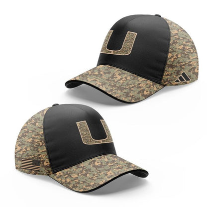 Camo Miami Hurricanes Honor & Support Premier Strategy Hoodie