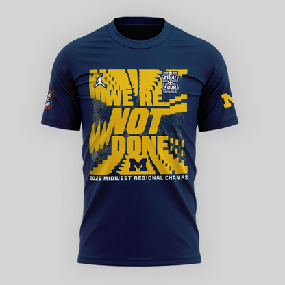 Michigan Wolverines 2026 Men's Basketball Tournament March Madness Final Four T-Shirt