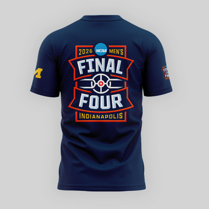 Michigan Wolverines 2026 Men's Basketball Tournament March Madness Final Four T-Shirt