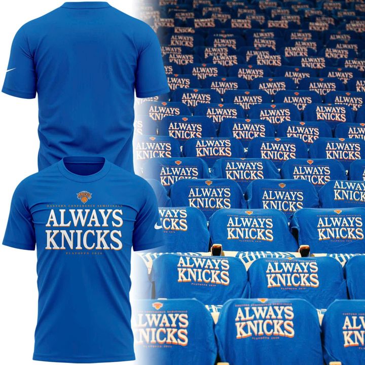 2026 Always Knicks New York Knicks Forever Playoffs T-Shirt | XV16