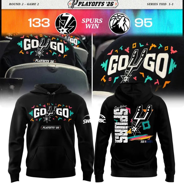 2026 Game 2 San Antonio Spurs Playoffs Hoodie | JD61