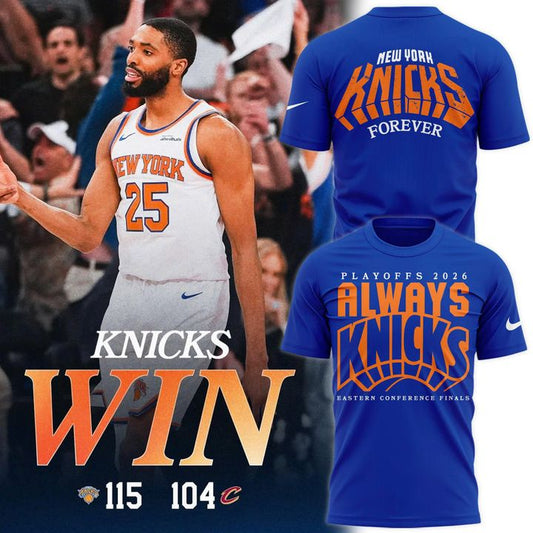 New York Knicks  2026 Playoffs "Always Knicks" T-Shirt | HX15