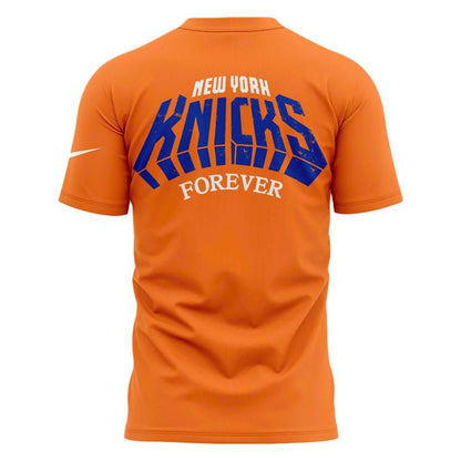 New York Knicks 2026 Playoffs "Always Knicks" T-Shirt - Orange | MI22