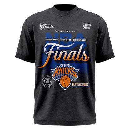 2026 Exclusive New York Knicks Eastern Conference Champions Locker Room Team Signatures Print TShirt.