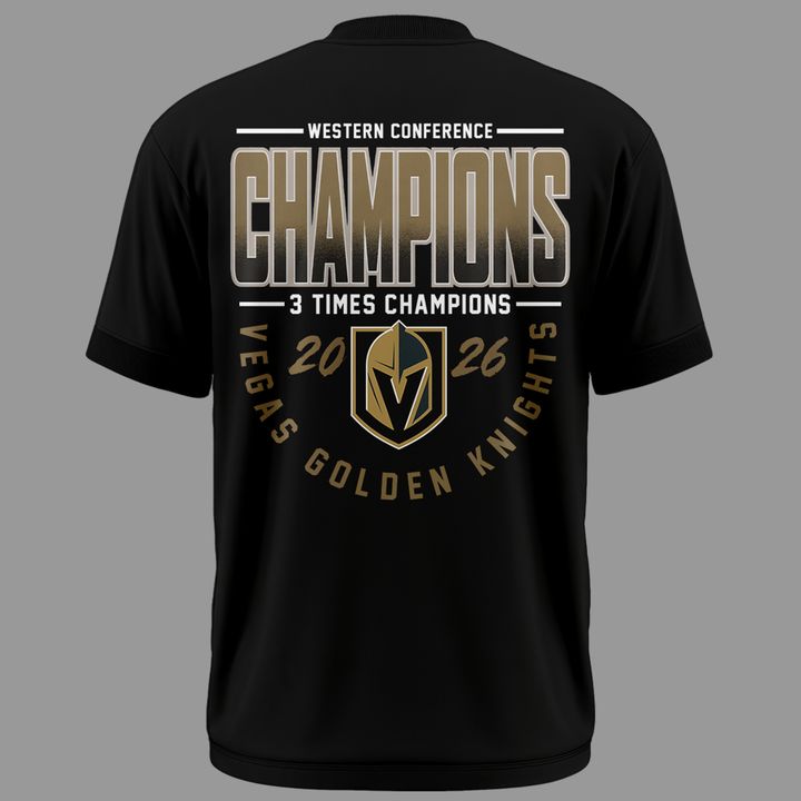 Vegas Golden Knights WESTERN CONFERENCE CHAMPIONS Tshirt 2026 | GV84