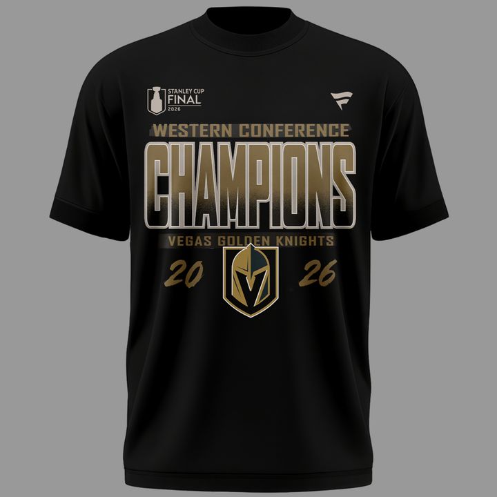 Vegas Golden Knights WESTERN CONFERENCE CHAMPIONS Tshirt 2026 | GV84