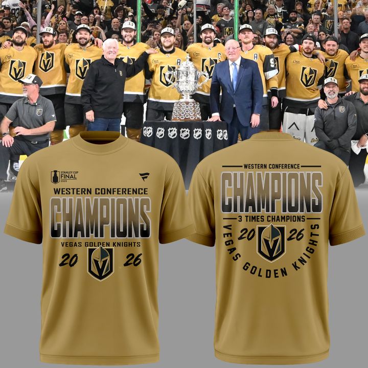 Vegas Golden Knights WESTERN CONFERENCE CHAMPIONS Tshirt 2026 | DR13