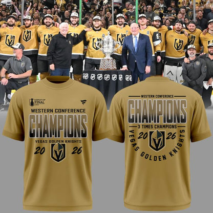 Vegas Golden Knights WESTERN CONFERENCE CHAMPIONS Tshirt 2026 | DR13