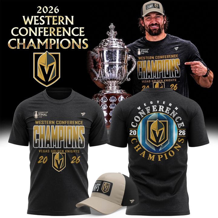 Unisex Vegas Golden Knights 2026 Western Conference Champions T-Shirt | LD22