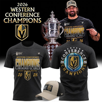 Unisex Vegas Golden Knights 2026 Western Conference Champions T-Shirt | LD22