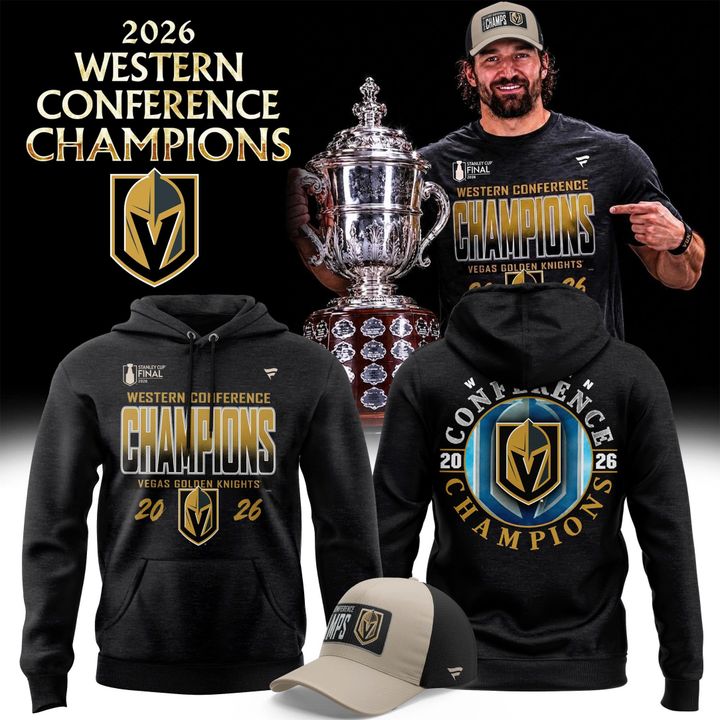 Unisex Vegas Golden Knights 2026  Western Conference Champions Hoodie | IR81
