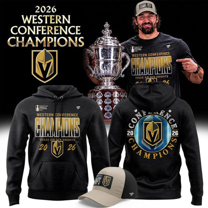 Unisex Vegas Golden Knights 2026  Western Conference Champions Hoodie | IR81