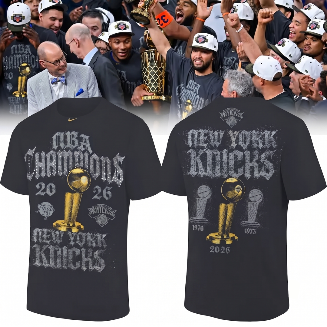 New York Knicks NBA Finals Champs Locker Room T-Shirt | MS25