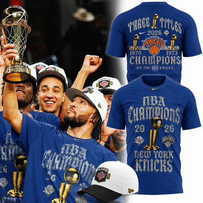 New York Knicks 2026 NBA Finals Champions Limited Edition T-Shirt | WF15
