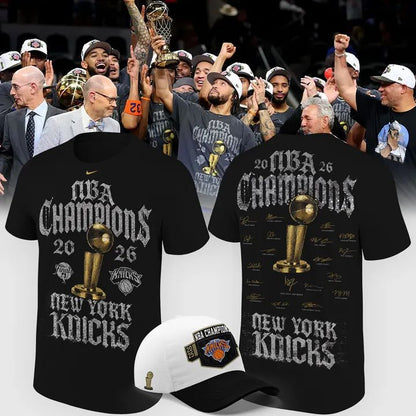 New York Knicks NBA Finals Champs Locker Room T-Shirt | VK51