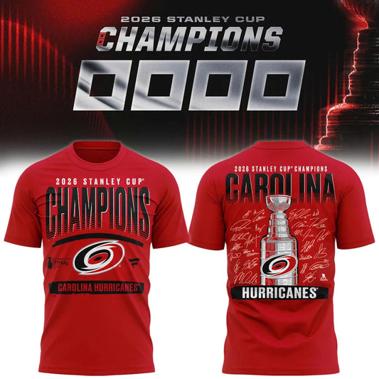 Carolina Hurricanes 2026 Stanley Cup Champions T-Shirt | MM37