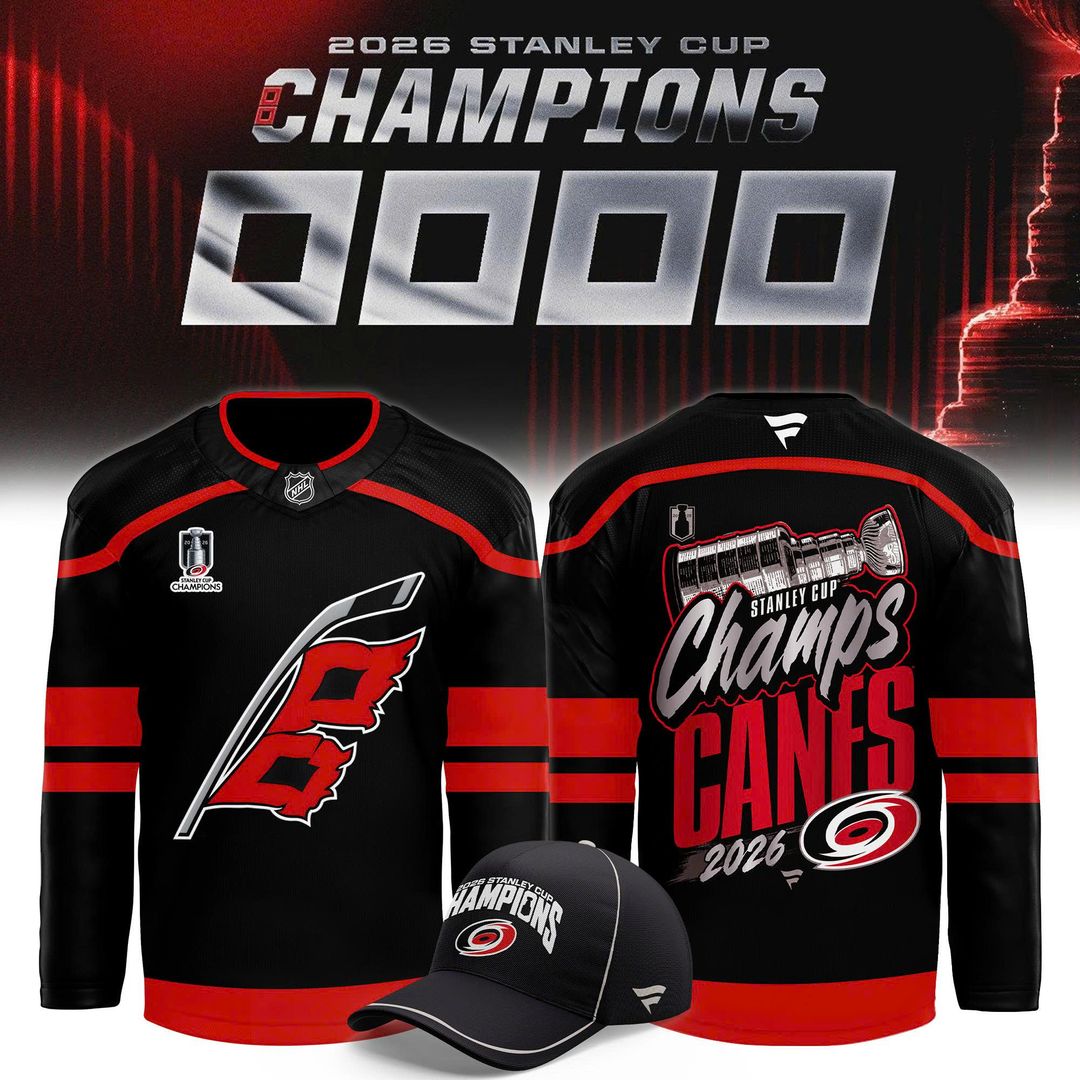 Carolina Hurricanes 2026 Stanley Cup Champions Hockey Jersey | OS40