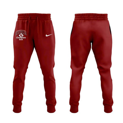 Oklahoma Sooners Crimson 2026 NCAA Division I Baseball National Champions Locker Room T-Shirt