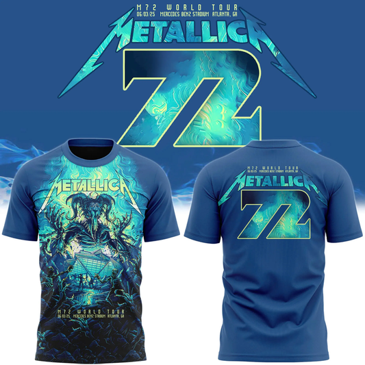 Metallica M72 Tour Mercedes-Benz Stadium Concert T-Shirt