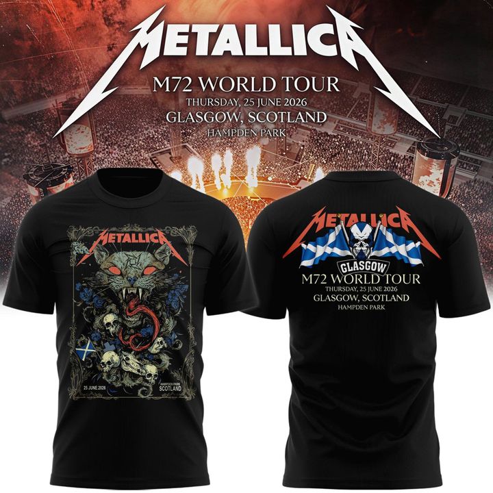 Metallica M72 World Tour Glasgow Special Edition T-Shirt